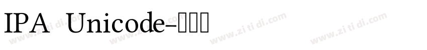 IPA Unicode字体转换